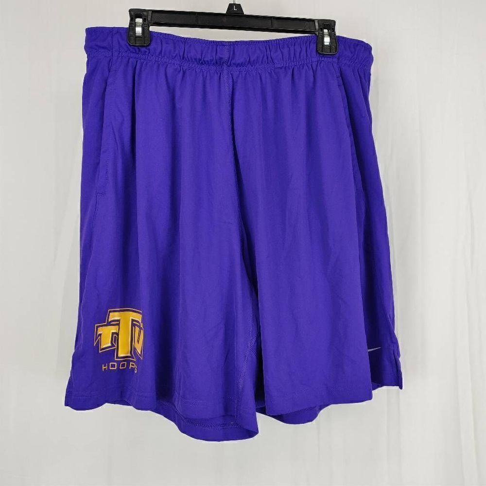 Nike Nwt Purple TTU Hoops Mens Size XXL Basketball Shorts.